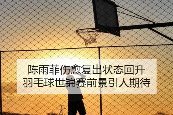 陈雨菲伤愈复出状态回升 羽毛球世锦赛前景引人期待